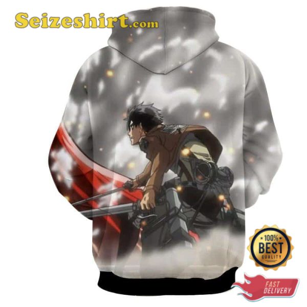 Eren Yeager Angry Attack Titan Gray Hoodie, Hoodie, Sweatshirt, Shirts