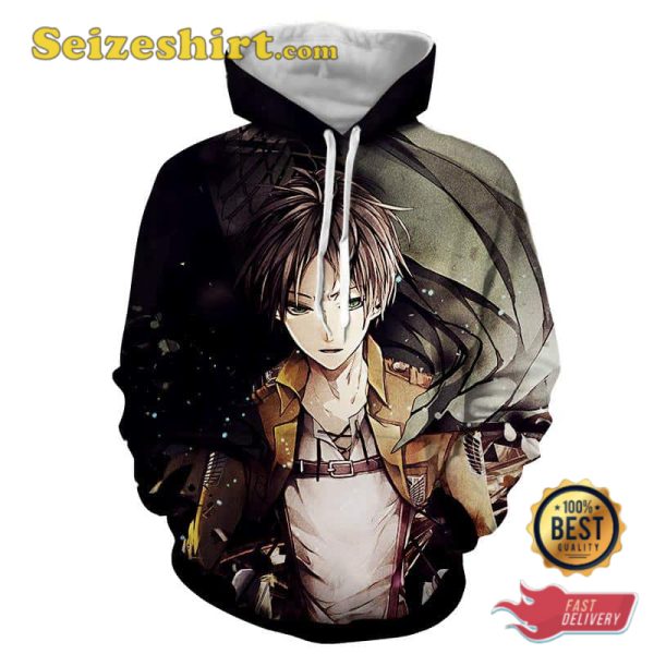 Eren Yeager Cool Scout Regiment Sweatshirt 3D Hoodie