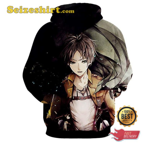 Eren Yeager Cool Scout Regiment Sweatshirt 3D Hoodie