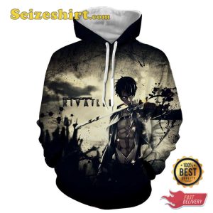 Eren Yeager Epic Black Blood Stain Hoodie, Sweatshirt, 3D Shirts