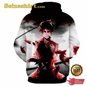 Eren Yeager Epic Dramatic Salute Hoodie, Sweatshirt, 3D Shirts