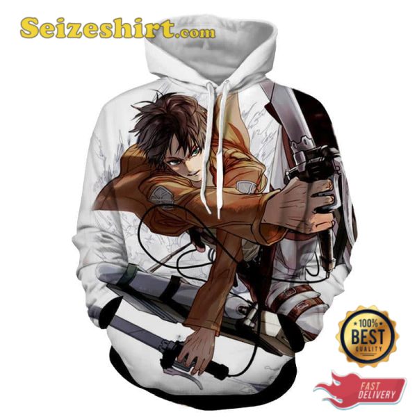 Eren Yeager Training Corps Uniform Hoodie, Sweatshirt, 3D Shirts