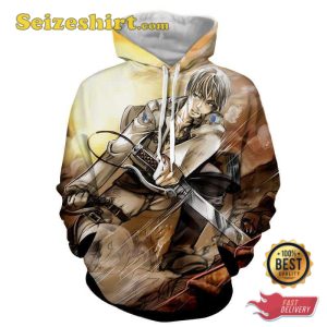 Exhausted Eren Dope Fan Art Full Print Hoodie, Sweatshirt, 3D Shirts