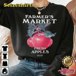 Farmer Market Fresh Apple Aesthetic Vintage Sweatshirt
