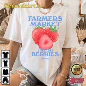 Farmers Market Fresh Strawberry Aesthetic Vintage Inspired T-shirt