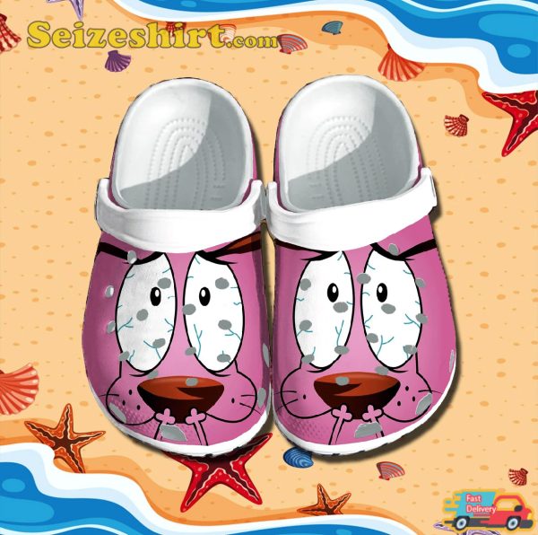 Fear-Conquering Canine Courage The Cowardly Dog Treasures Clogs Shoes