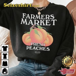 Fresh Farmer Market Peach Aesthetic Vintage Inspired Sweatshirt