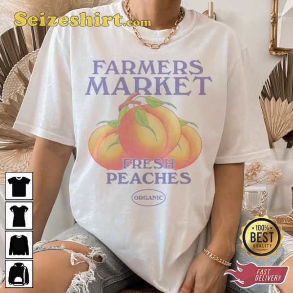 Fresh Farmer Market Peach Aesthetic Vintage Inspired Sweatshirt