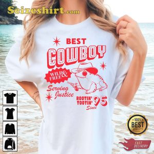 Funny Frog Best Cowboy Featuring A Red Cowboy-inspired T-Shirt