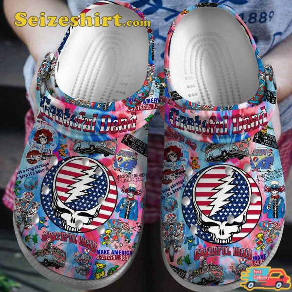 Grateful Dead Music Legendary Vibes Sugar Magnolia Melodies Comfort Clogs Shoes