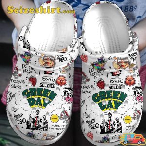 Green Day Music Rock Vibes When I Come Around Melodies Comfort Crocband Shoes