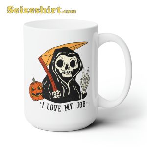 Grim Reaper Halloween Coffee Funny Mug