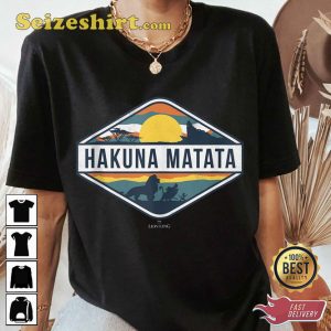 Hakuna Matata Diamond Logo Animal Disney The Lion King T-Shirt