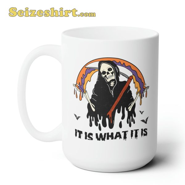 Halloween Coffee Grim Reaper Funny Coffee Mug