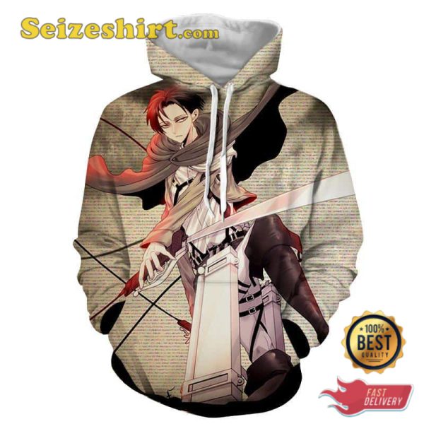 Handsome Levi Cool Fan Art 3d Print Hoodie, Sweatshirt