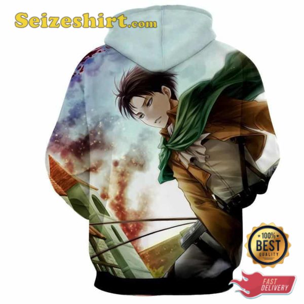 Hansome Eren Yeager Vibrant Design Hoodie