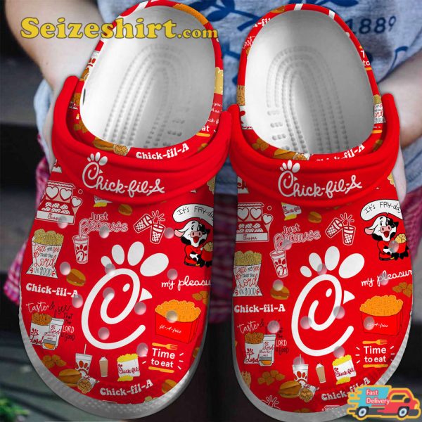 Its Fry-day Chick-fil-a Crocs Crocband Clogs Shoes