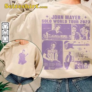John Mayer 2023 Solo World Tour Songs T-shirt