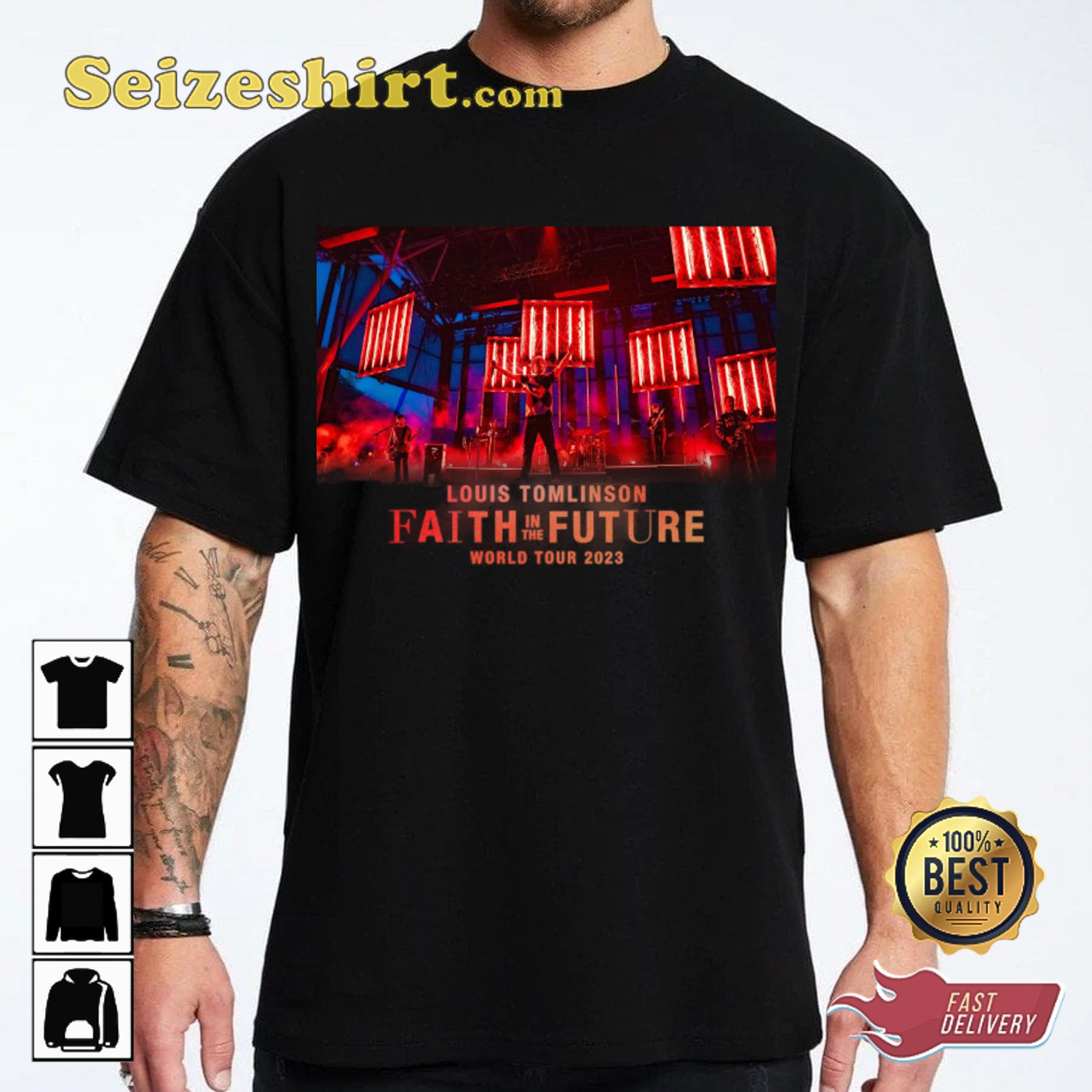 Louis Tomlinson Concert 2023 Faith In The Future World Tour T-shirt