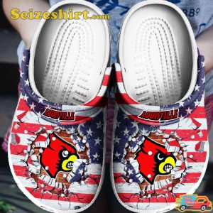 Louisville Cardinals Primary Logo NCAA For Gift Fan Rubber Clog Shoes