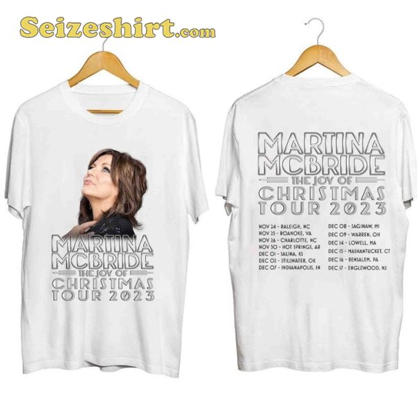 Martina Mcbride The Joy Of Christmas Tour 2023 Concert Gift for fans T-Shirt