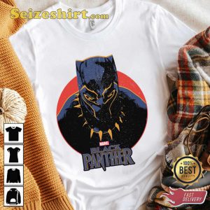 Marvel Black Panther 2 Movie Retro Circle Portrait MCU Fan Sweatshirt