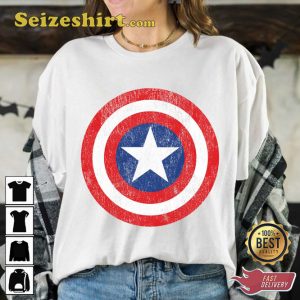 Marvel Captain America Shield Logo Comic MCU Fan Sweatshirt