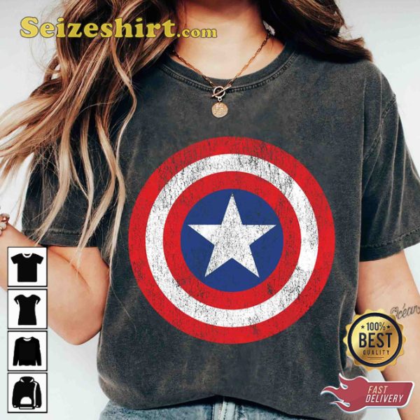 Marvel Captain America Shield Logo Comic MCU Fan Sweatshirt