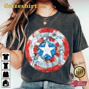 Marvel Captain America Shield Superhero MCU Fan T-shirt