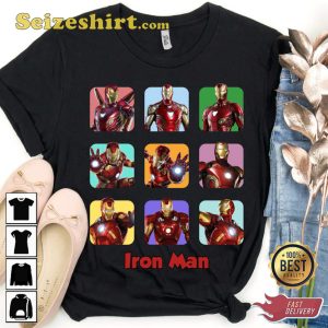 Marvel Iron Man Box Up Iron Man Emotions MCU Fan T-shirt