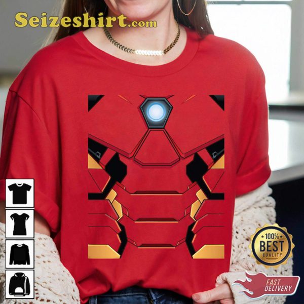 Marvel Iron Man Tony Stark Costume Stark Suit MCU Fan Gift T-shirt