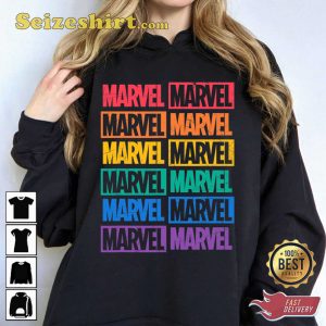 Marvel Logo Print Lgbt Pride MCU Fan Gift Sweatshirt