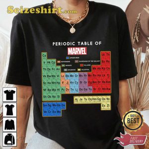 Marvel Periodic Table Of Av3ngers MCU Fan Gift T-shirt