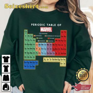 Marvel Periodic Table Of Av3ngers MCU Fan Gift T-shirt