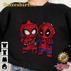 Marvel Spider-man And Deadpool Cosplay Cute Friends MCU Fan Gift Sweatshirt