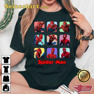 Marvel Spider-man And Spider-gwen Ghost Spiderverse MCU Fan Gift T-shirt