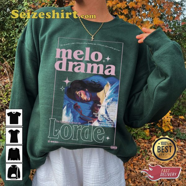 Melodrama Lorde Album Cover Tracklist T-shirt