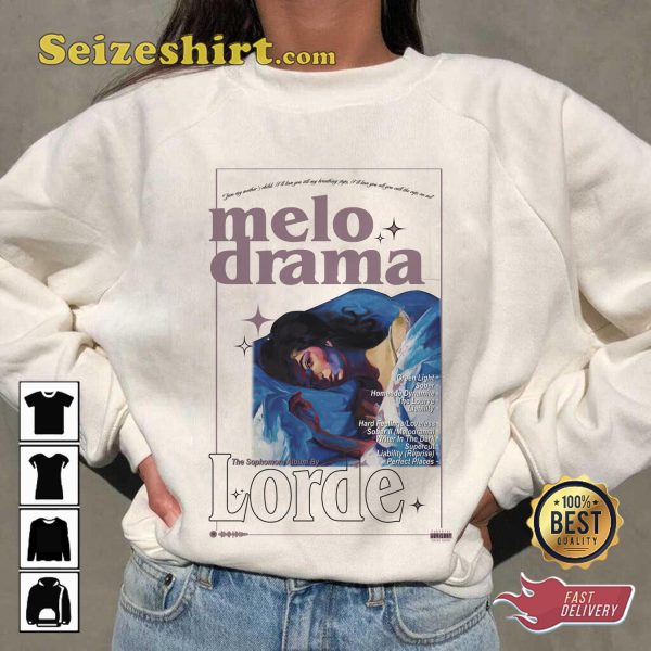 Melodrama Lorde Album Cover Tracklist T-shirt