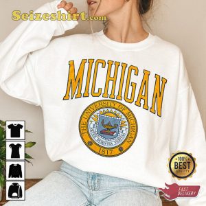 Michigan Gridiron Warriors The Wolverines Legacy Football Sweatshirt
