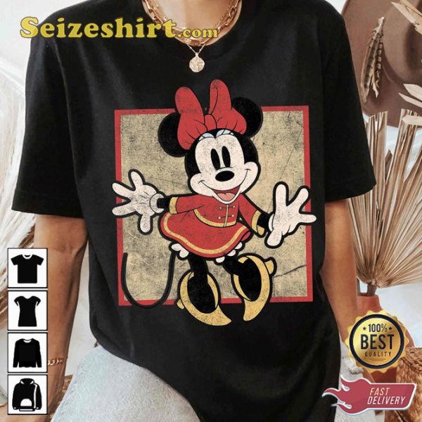 Minnie Mouse Year Of The Mouse Portrait Disney Vintage Inspired T-Shirt