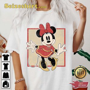 Minnie Mouse Year Of The Mouse Portrait Disney Vintage Inspired T-Shirt
