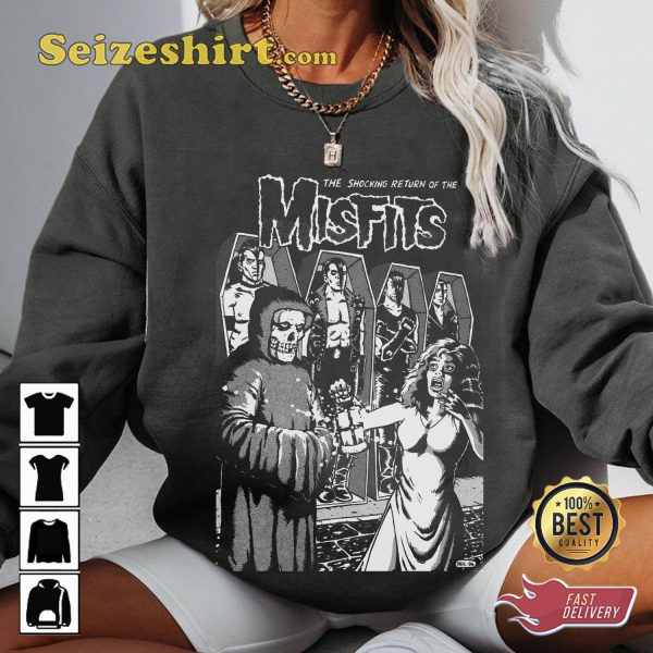 Misfits Band Tour Punk Rock Music T-shirt
