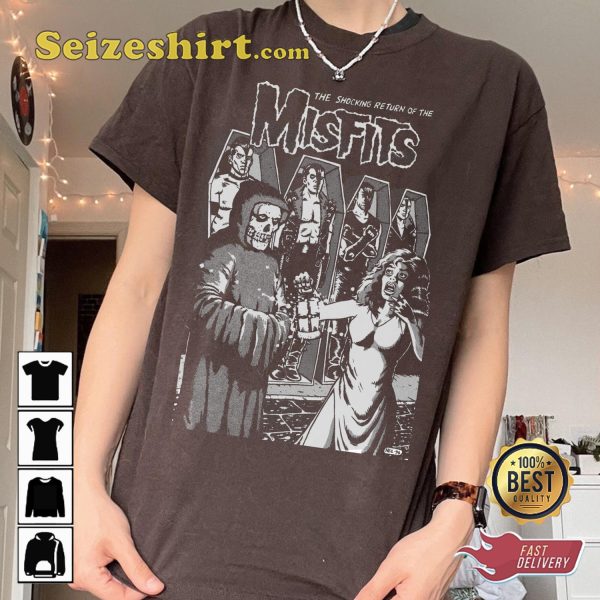 Misfits Band Tour Punk Rock Music T-shirt