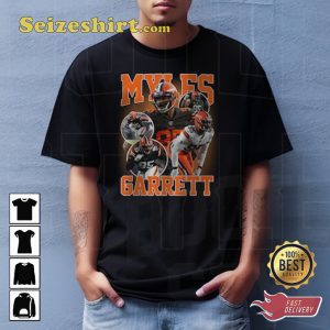 Myles Garrett Sack Machine Cleveland Browns NFL T-Shirt