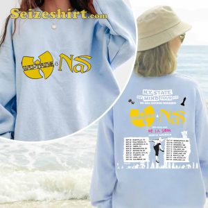 NY State Of Mind Tour 2023 Merch Wu-Tang Clan And Nas Sweatshirt