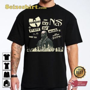 NY State Of Mind Tour 2023 Merch Wu-Tang Clan Concert T-shirt