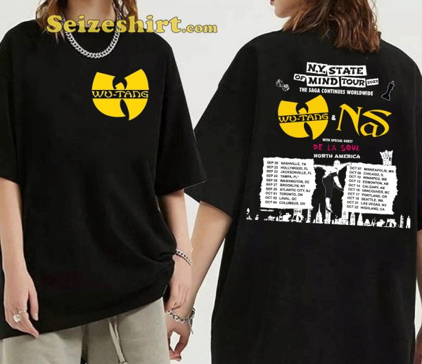 NY State Of Mind Tour 2023 Merch Wu-Tang Clan Concert Sweatshirt