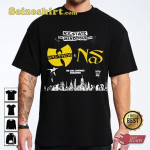 NY State Of Mind Tour Merch Wu-Tang Clan Concert 2023 T-shirt