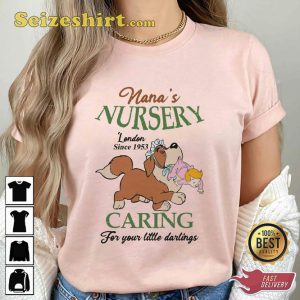 Nana Nursery Caring For Your Little Darlings Disney Retro Peter Pan Shirt