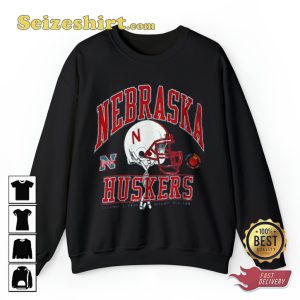 Nebraska Helmet University College Ncaa Football Sportwear Sweatshirt